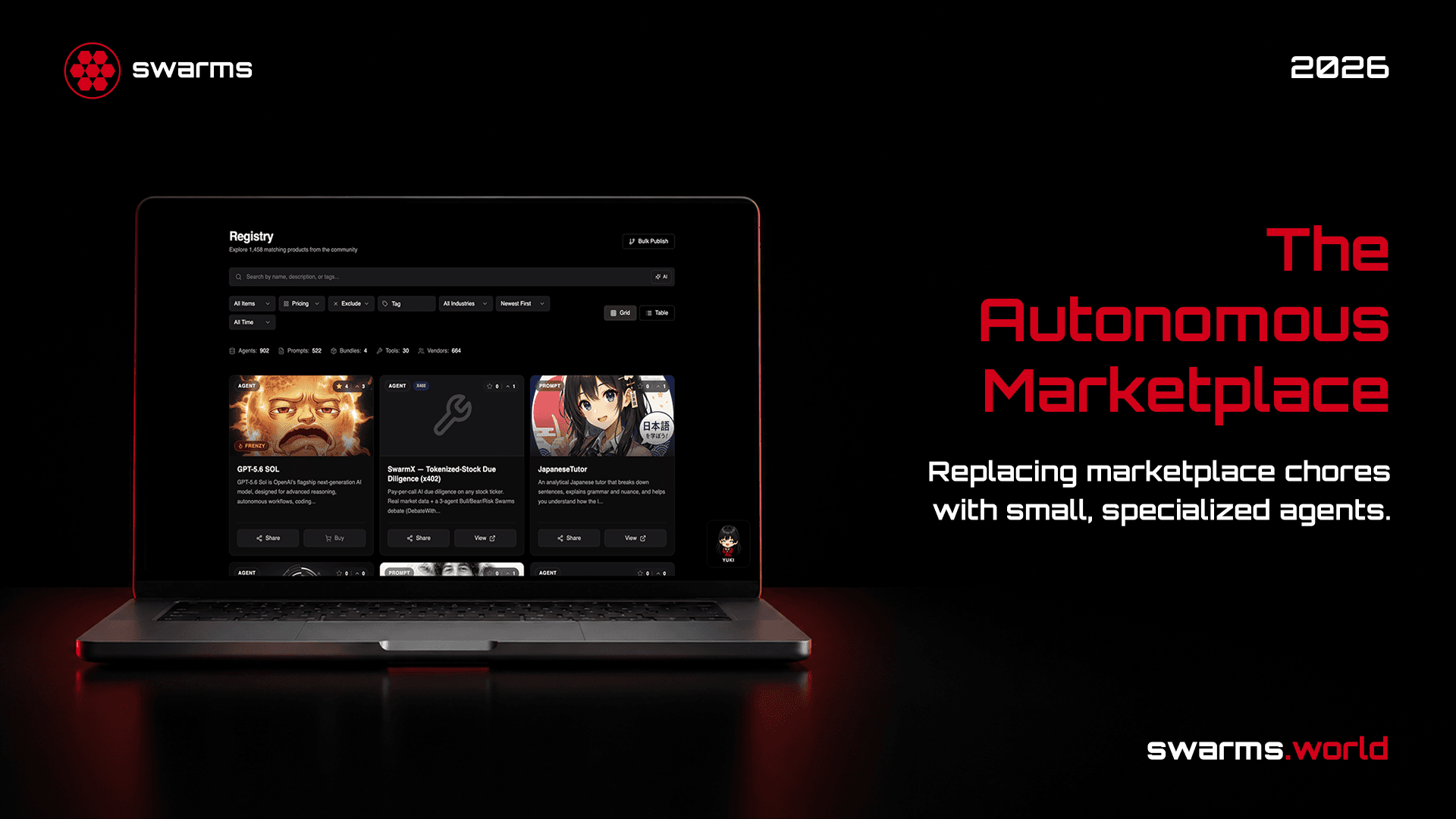 The Micro Agents Running the Swarms Marketplace