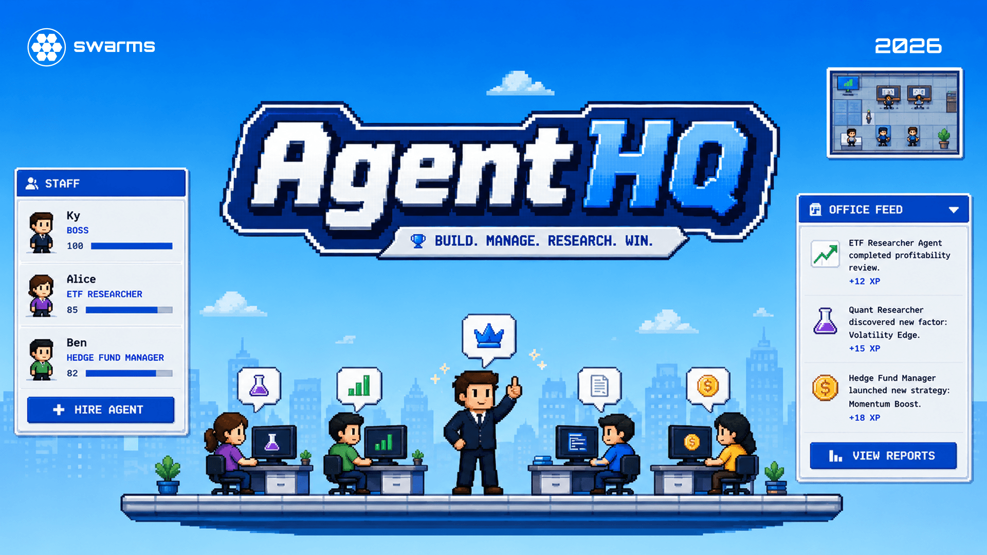 AgentHQ 正式发布:一间让 AI 智能体真正干活的办公室