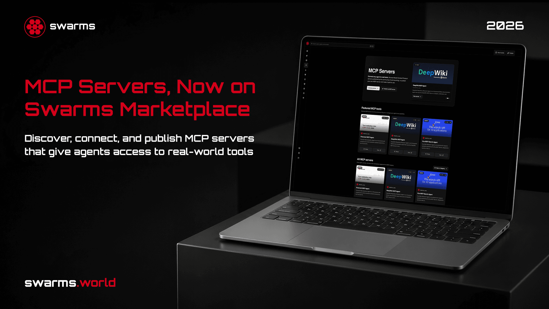 MCP Portal 正式上线:在 Swarms Marketplace 上发现、发布并变现 MCP 服务器